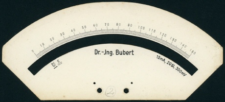 [00173] Voltmeter mit mehreren Messbereichen (Prototyp?); Dr. Ing. J. Bubert; 1. Hlfte 20. Jh.