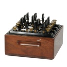 [00168] WLs 17 - Widerst�nde mit St�pselschaltung f�r Gleichstrom und Niederfrequenten Wechselstrom, 0,1 ... 400 Ohm (4 Reihen), Seriennummer 35932; Hartmann & Braun; ca. 1940