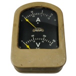 [00248] Doppelmessger�t (Volt, Ampere) in Gu�-Geh�use f�r Kraftfahrzeuge / Lokomotiven, Siemens & Halske; ca. 1942