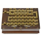 [00351] gro�e Messbr�cke / Kompensator mit Dekadenwiderst�nden in St�psel-Schaltung ; Hersteller unbekannt; um 1900