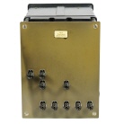 [00446] Leistungsschreiber f�r Drehstrom (Bauform ERN12) mit einem Messwerk (Metallpapier-Linienschreiber) in Lederkoffer, dazu geh�rend der passende Vorwiderstand 00447; AEG; 1973