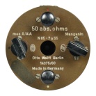 [01032] Pr�zisionswiderstand N85-7a55 (Exportversion), 50 Abs. Ohm; Otto Wolff, 1960