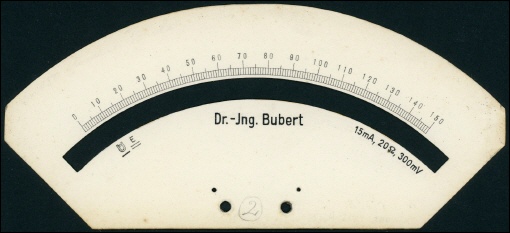 [00173] Voltmeter mit mehreren Messbereichen (Prototyp?); Dr. Ing. J. Bubert; 1. Hlfte 20. Jh.