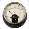 [00341] Voltmeter mit Dreheisen-Messwerk fr Schalttafel-Aufbau; Gebr. Ruhstrat; 1. Q. 20. Jh.