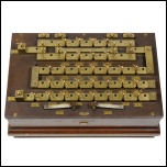 [00351] groe Messbrcke / Kompensator mit Dekadenwiderstnden in Stpsel-Schaltung ; Hersteller unbekannt; um 1900