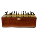 [00443] Przisions-Reihenwiderstand mit Stpselschaltung fr Gleichstrom und Niederfrequenz-Wechselstrom, Fehlergrenze ± 0,02%; Hartmann & Braun; ca. 1935