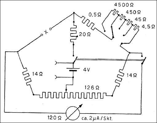 [00485] kleine Widerstandsmessbrcke Normameter R; Norma, Wien; ca. 1950