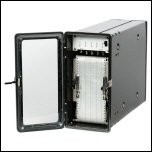 [00510] kleiner 5-Kanal Thermopapier-Linienschreiber in Lederkoffer; AEG; ca. 1972