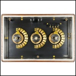 [00539] Kurbelwiderstandskasten mit 3 Dekaden, 0,1 - 111 Ohm; Otto Wolff, Berlin; 1964