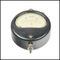 [00633] Amperemeter in Uhrform; Metrawatt; ca. 1950
