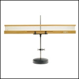 [00767] Waagerechte Lichtzeigervorrichtung fr Spiegelgalvanometer mit 50cm langer Skala aus mattem Plexiglas, sowie Trger mit Fu, Hartmann & Braun; 2. Hlfte 20. Jh.