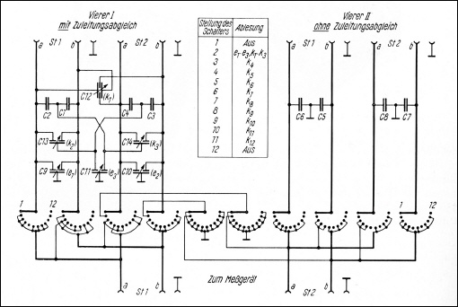 [00877] Rel 3 B 93a - Umschalter fr Nebenvierermessungen mit Zuleitungsabgleich-Kondensatoren; Siemens & Halske; 1958