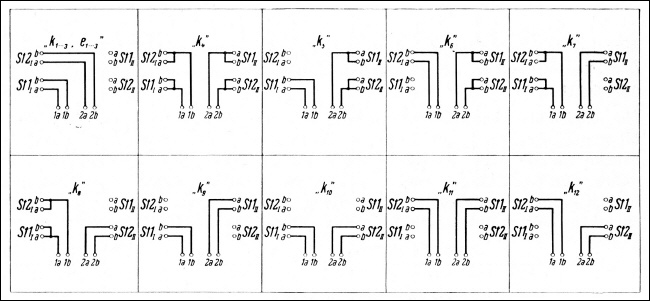 [00877] Rel 3 B 93a - Umschalter fr Nebenvierermessungen mit Zuleitungsabgleich-Kondensatoren; Siemens & Halske; 1958