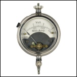 [00919] - Taschenvoltmeter mit Nebenschlu und Vorschaltdose - Type D; Vereinigte Telephon- und Telegraphen-Fabriks-A.G. Czelja, Nissel & Co., Wien; um 1910