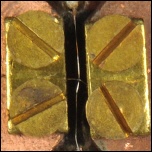 [01017] Nebenwiderstand, ausgefhrt als Thermokreuz, 1 A - 1,6 mA; ohne Herstellermarkierung; ca. 1940